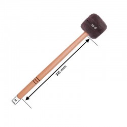 Grauer Paukenhammer aus Filz kaufen -np drums