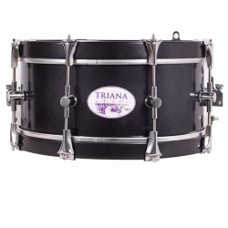 TAMBOR SAYÓN TRIANA CROME 35,6 Ø X 16 CM AZABACHE AROS AZABACHE