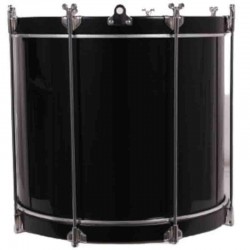 TIMBAL COFRADÍA REGLAMENTO 40,6 Ø X 34 CM NEGRO AROS GRAFITO LISO