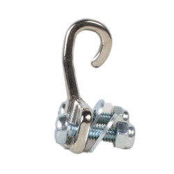 Crochet de suspension de tambour chromé.