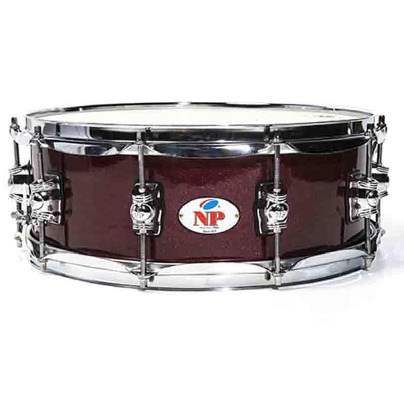 TWIN CROME BOX 14" Ø X 13 CM RED SPARCKLE METAL RINGS