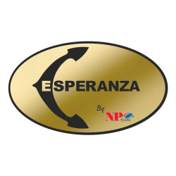 ESPERANZA ANCIENNE PLAQUE D’ALUMINIUM - OR