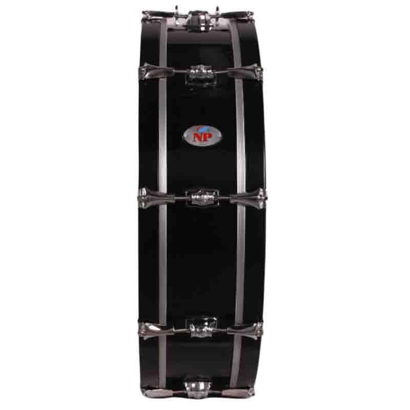 CROME LA SIMPLEX MARCH BASS DRUM 60.9 Ø X 14 CM BLACK PLAIN GRAPHITE HOOPS