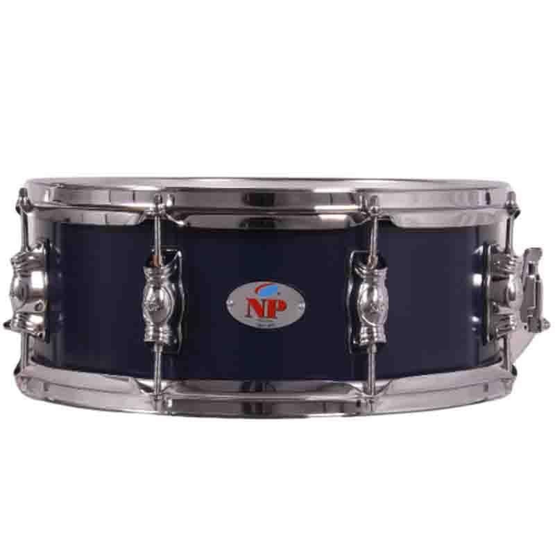 GREAT CROME WOOD BOX 14" Ø X 14 CM MIDNIGHT BLUE METAL HOOPS