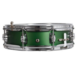 Prueba Caja de Aluminio 35,6 Ø X 10 cm anodizada en verde-NPDrums