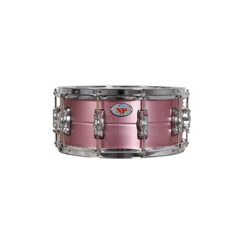NPdrums TOLLE ALUMINIUM BATTERIEBOX 35,6 Ø X 12 CM MAGENTA METALLIC RINGE