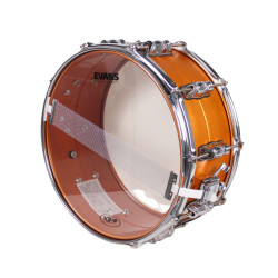 CAJA BATERÍA NPdrums GREAT ALUMINIO 35,6 Ø X 16 CM NARANJA AROS METÁLICOS 