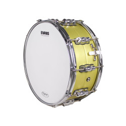 NPdrums GREAT ALUMINUM BATTERY BOX 35.6 Ø X 16 CM PISTACHIO METAL RINGS