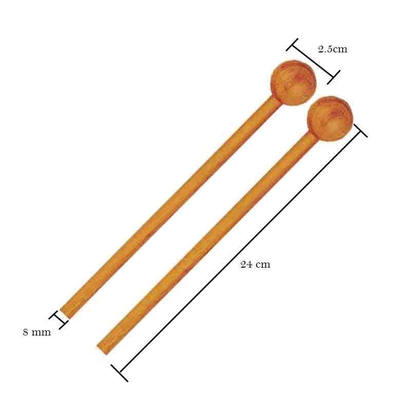 Experimente Carillon Maces com bola de madeira -np drums