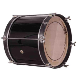 TIMBAL COFRADÍA INFANTIL 30,5 Ø X 25 CM NEGRO AROS NEGRO LISO
