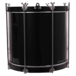 TIMBAL COFRADÍA REGLAMENTO 38,1 Ø X 35 CM NEGRO AROS NEGRO LISO