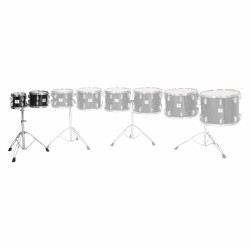 SET TOMS CONCIERTO 20,3 Ø & 15,2 Ø NEGRO CON SOPORTE