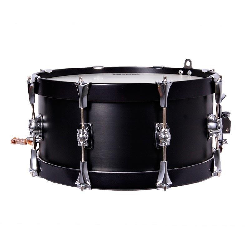 TAMBOR SAYÓN ROSARIO CROME 35,6 Ø X 16 CM NEGRO AROS AZABACHE