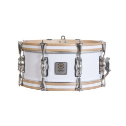 Adquira o tambor cromado Passion of the South 35,6 Ø X 14 cm branco-NPDrums