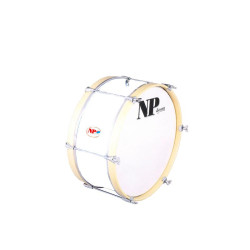 Bombo de Charanga 40,6 Ø X 20 cm blanco con soporte-NPdrums