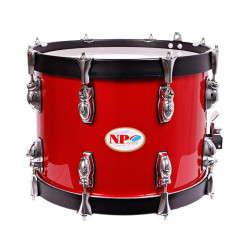 REDOBLANTE MILITAR 35,6 Ø X 25 CM ROJO CEREZA AROS NEGRO LISO