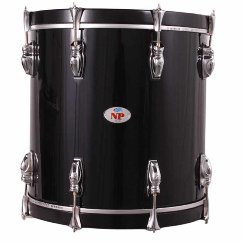 MILITARY TIMBALE 40.6 Ø X 34 CM BLACK PLAIN GRAPHITE HOOPS