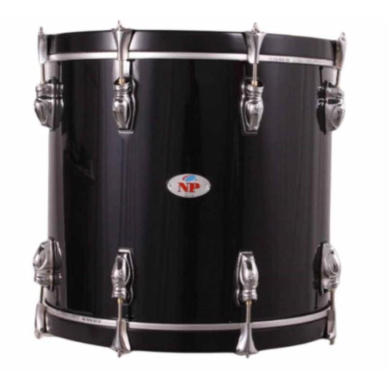 MILITARY TIMPANI 45.7 Ø X 34 CM BLACK PLAIN GRAPHITE HOOPS