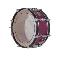MILITARY SNARE DRUM 35.6 Ø X 14 CM MAGENTA BLACK PLAIN HOOPS