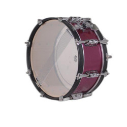 MILITARY SNARE DRUM 35.6 Ø X 14 CM MAGENTA BLACK PLAIN HOOPS