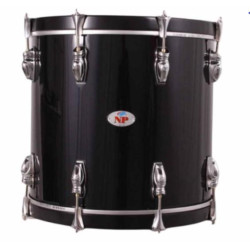 TIMBAL MILITAR 38,1 Ø X 34 CM NEGRO AROS NEGRO LISO