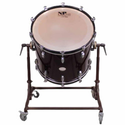 Bombo cámara crome 50,8 Ø x 50 cm en negro con soporte-NP Drums