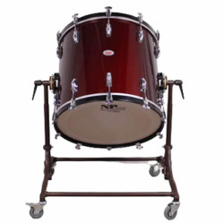 Bombo cámara 55,9 Ø x 50 cm Rojo Vino con soporte-NPDrums