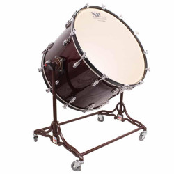 Bombo cámara crome 71,1 Ø x 50 cm Rojo Vino con soporte-NPDrums