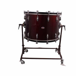 Bombo cámara crome 71,1 Ø x 50 cm Rojo Vino con soporte-NPDrums