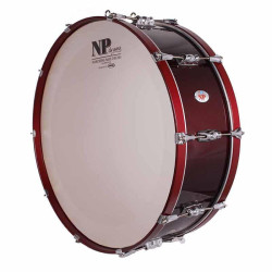 Prueba Nuestro Bombo Standar Cromado 66,0 Ø X 20 cm rojo vino-NPDrums