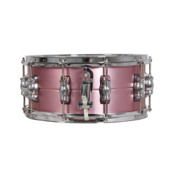 CAJA BATERÍA NPdrums GREAT ALUMINIO 35,6 Ø X 16 CM MAGENTA AROS METÁLICOS 