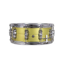 NPdrums GREAT ALUMINUM BATTERY BOX 35.6 Ø X 16 CM PISTACHIO METAL RINGS