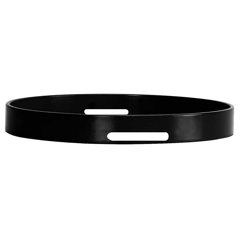 ANNEAU DE CAISSE CLAIRE EN BOIS 20,3 Ø X 2,5 CM GRAPHITE LISSE