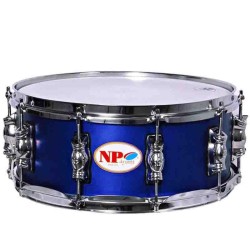 CAJA BATERÍA NPdrums GREAT ALUMINIO 35,6 Ø X 12 CM AZUL AROS METÁLICOS 