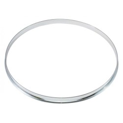 ARO METÁLICO BRIDA SIMPLE 35.6 Ø X 1.6 MM BATIDOR CROME