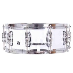 CAJA BATERIA GREAT FORRADA 35,6 Ø X 14 CM BLANCO AROS METÁLICOS 