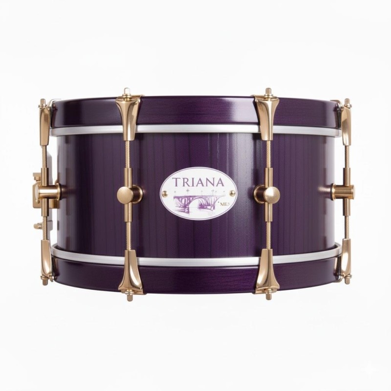 TRIANA GOLD SAYÓN TROMMEL 35,6 Ø X 16 CM MAUVE REIFEN MAUVE