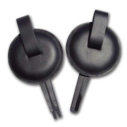 PAIRE D’AMORTISSEURS DE SANGLES DE PLAQUE NOIRE