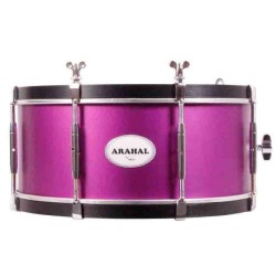 Prueba Tambor Arahal 38,1 Ø X 16 cm aluminio violeta cm con soporte-NPDrums