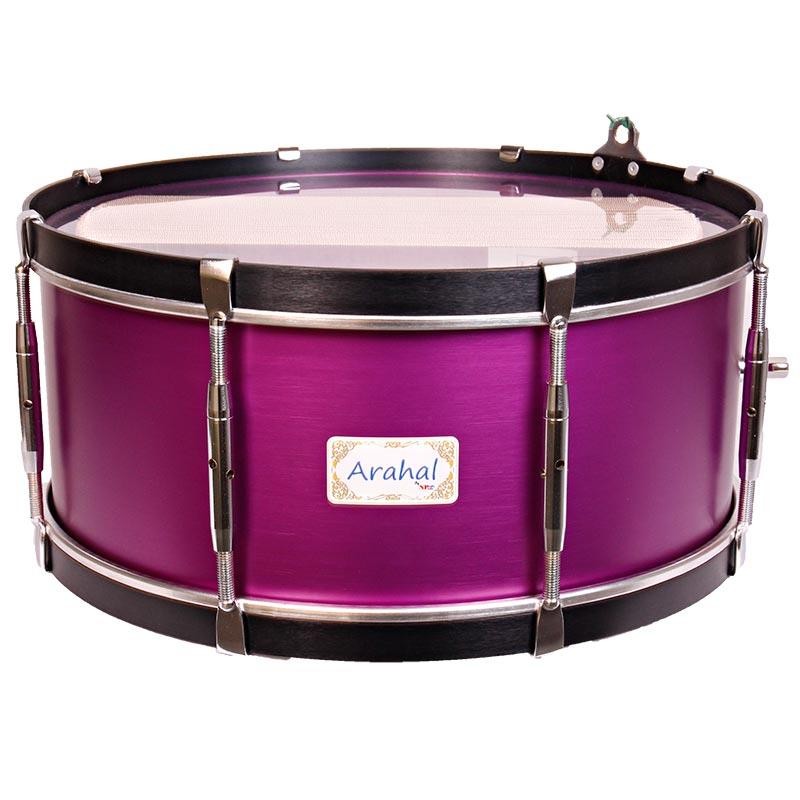 Prueba Tambor Arahal 38,1 Ø X 16 cm aluminio violeta cm con soporte-NPDrums