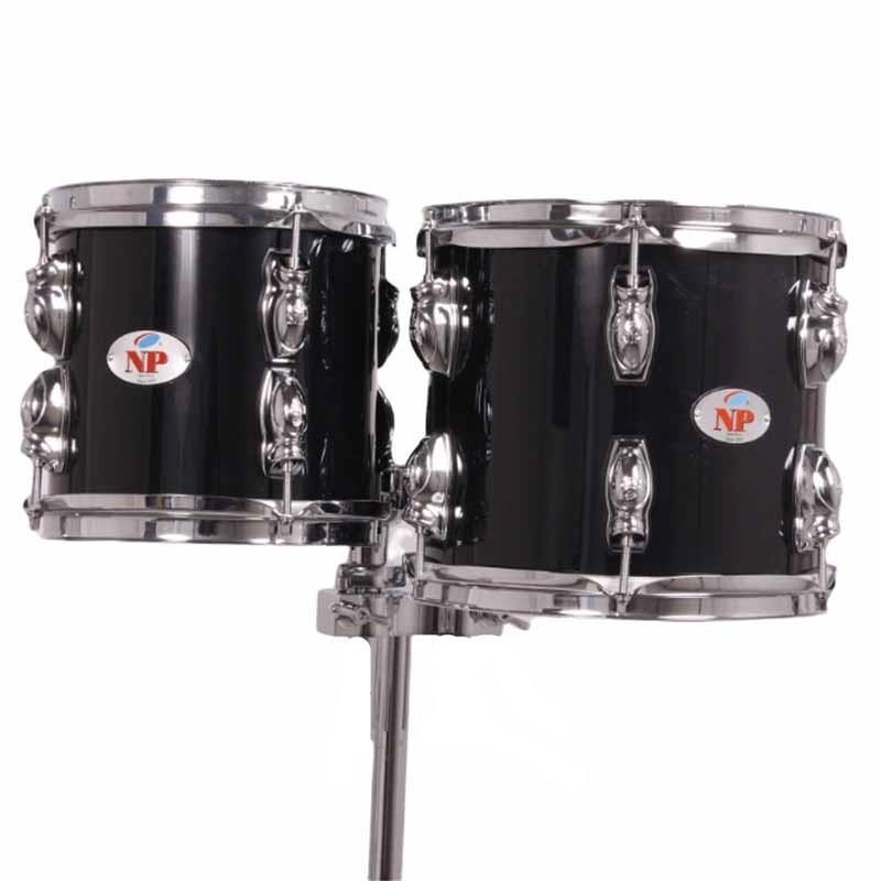 SET TOMS CONCERT 8" & 10" BLACK WITH STAND