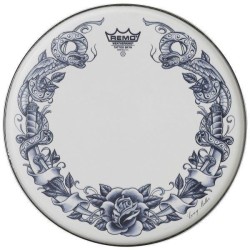 22" PELES POWERSTROKE TATTOO MÁQUINA DE REMO DRAGÃO BRANCO 55,9 Ø