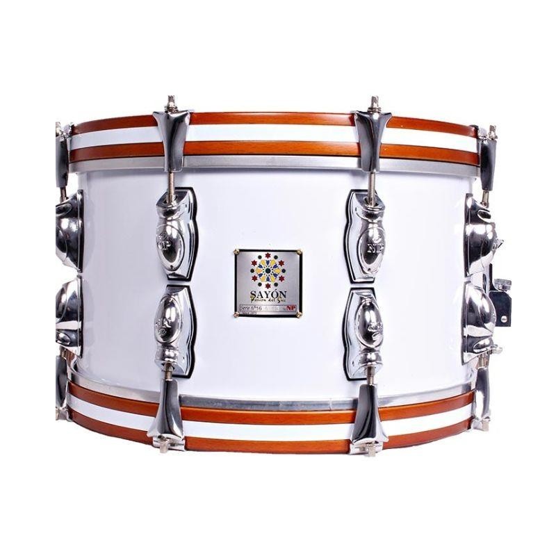 Obtenez le Southern Passion Tambour crome 35,6 Ø X 21 cm blanc-NPDrums
