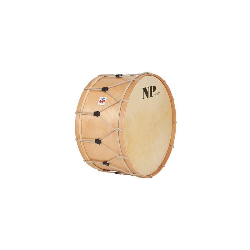 BOMBO TAMBORRADA 80 Ø X 40 CM NATURAL AROS NATURALES