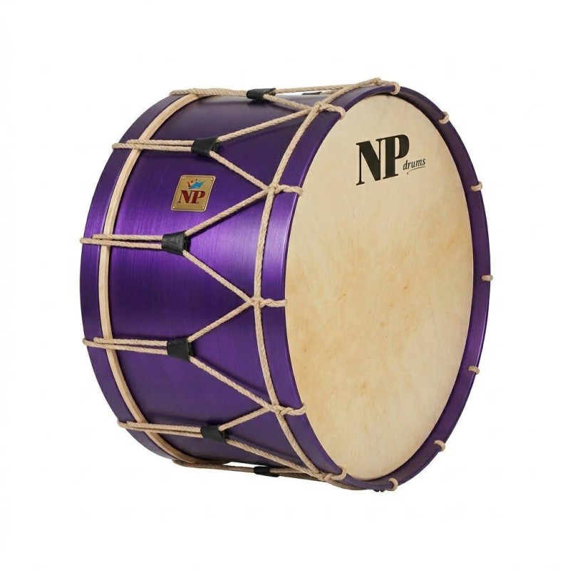 BOMBO TAMBORRADA 71 Ø X 30 CM  MORADO PINTADO/LACADO
