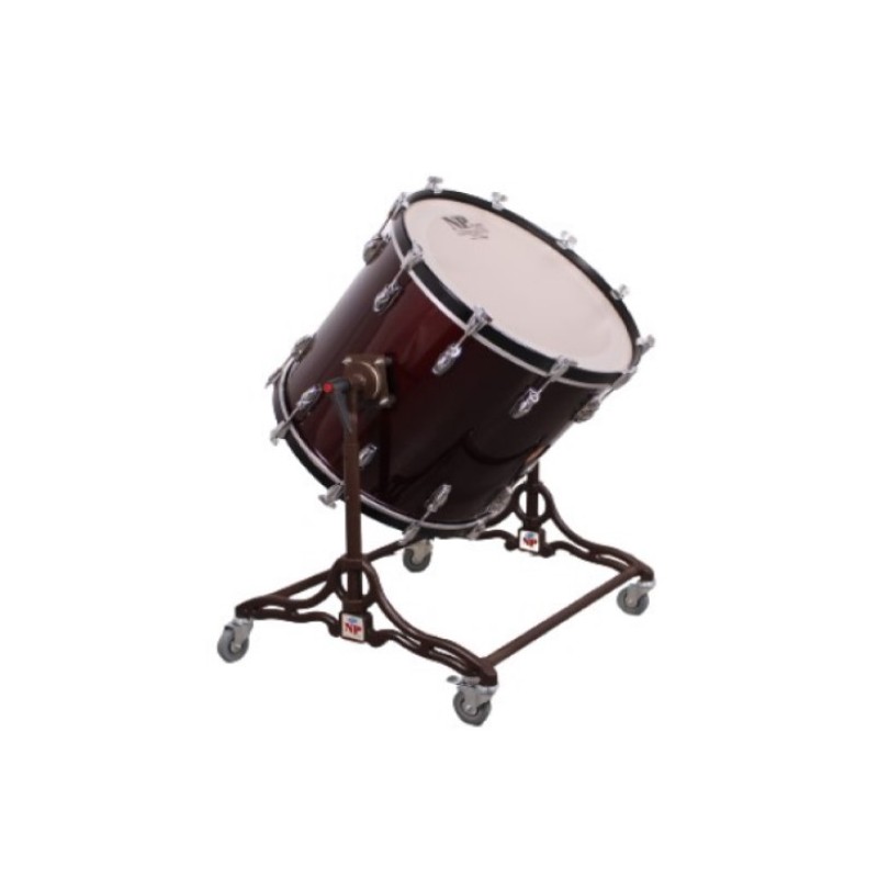 Bombo cámara crome 50,8 Ø x 50 cm en negro con soporte-NP Drums