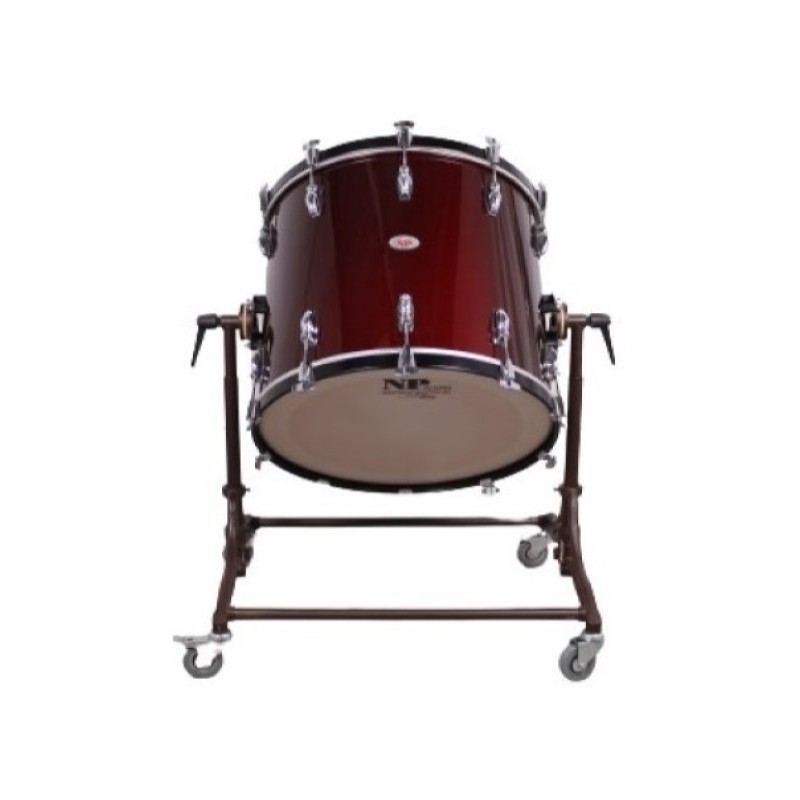 Crome chamber bass drum 50.8 Ø x 50 cm in black with stand-NP Drums