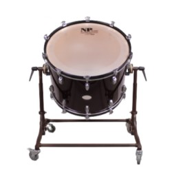 Bombo cámara crome 50,8 Ø x 50 cm en negro con soporte-NP Drums