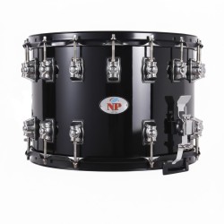 TAMBOR MARCHA MEDIA TENSIÓN 35,6 Ø X 25 CM NEGRO AROS METÁLICOS
