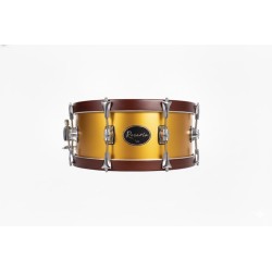 TAMBOR SAYÓN ROSARIO CROME 30,5 Ø X 11 CM ORO AROS CAOBA